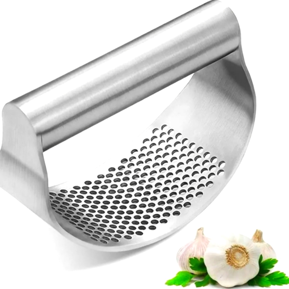 🧄🌱🧄 NIB Durable Stainless Steel Manual Garlic Press